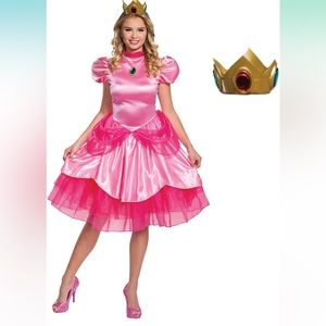 Princess Peach Costume, Official Nintendo Super Mario Bros Adult Costume